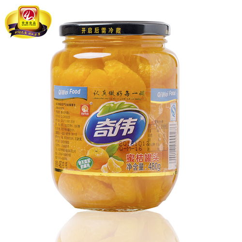 武漢美味云果 480g×4罐裝糖水桔子罐頭，顆顆蜜桔香甜入心